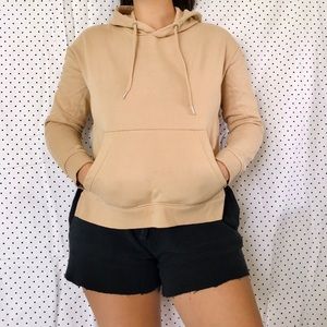 H&M light brown/ Tan hoodie sweatshirt